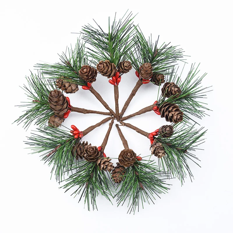 5/10 шт. Сосновые иглы мини аксессуары для рождественской елки Подарочная коробка