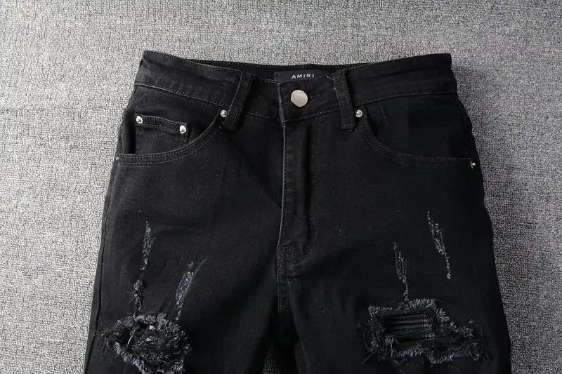

2021 New Designer Amiri Denim Jeans Holes Trousers Pants Biker Jeans HOMME Ripped Jeans COOLGUY Jeans Men Pants 664