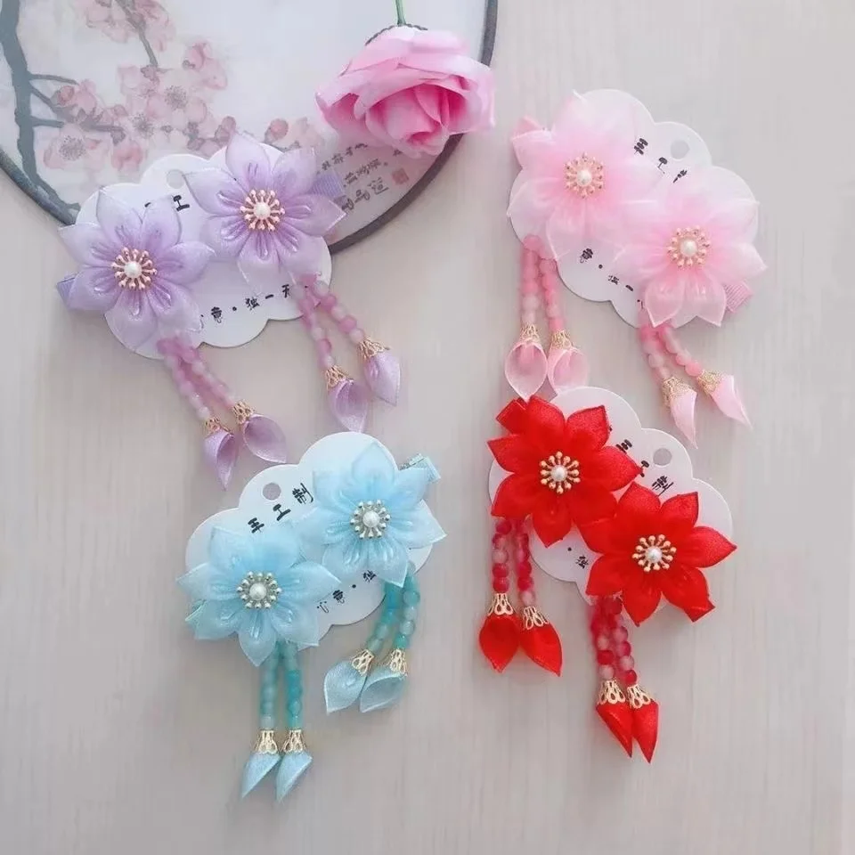 

Cute Handmade Girls Hair Clips Hanmade Hairpin DIY Children Headwear Pearls Hair Accessories 081