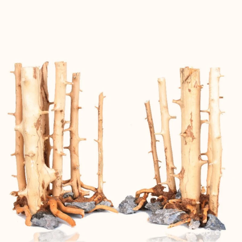 

Подводное дерево для аквариума, натуральное украшение для рептилий, аквариума, ландшафта, деревьев, леса с подставкой для камней и ветвей