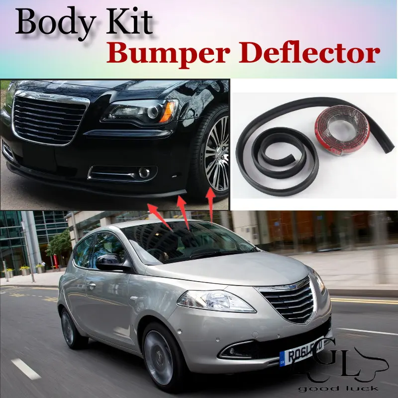 

Дефлектор губ на бампер для фанатов Chrysler / Lancia Ypsilon, передний спойлер, для фанатов TopGear, тюнинг автомобиля, обвес, полоска