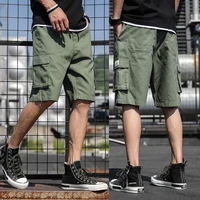 fronter 100 cotton mens summer short cargo pants knee length comfortable tropical trousers colors oversize 7xl male pmfs004