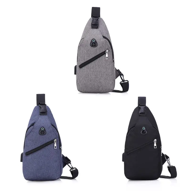 

Simple Chest Pack Bag Sling Bag Outdoor One Shoulder Crossbody Bag for Men Hiking Cycling Travel Use Supplies