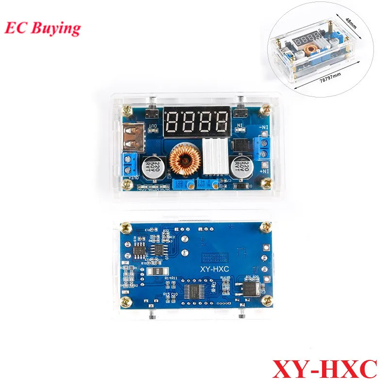 XY-HXC DC 5A понижающий модуль питания CC CV дисплей светодиодный привод для зарядки