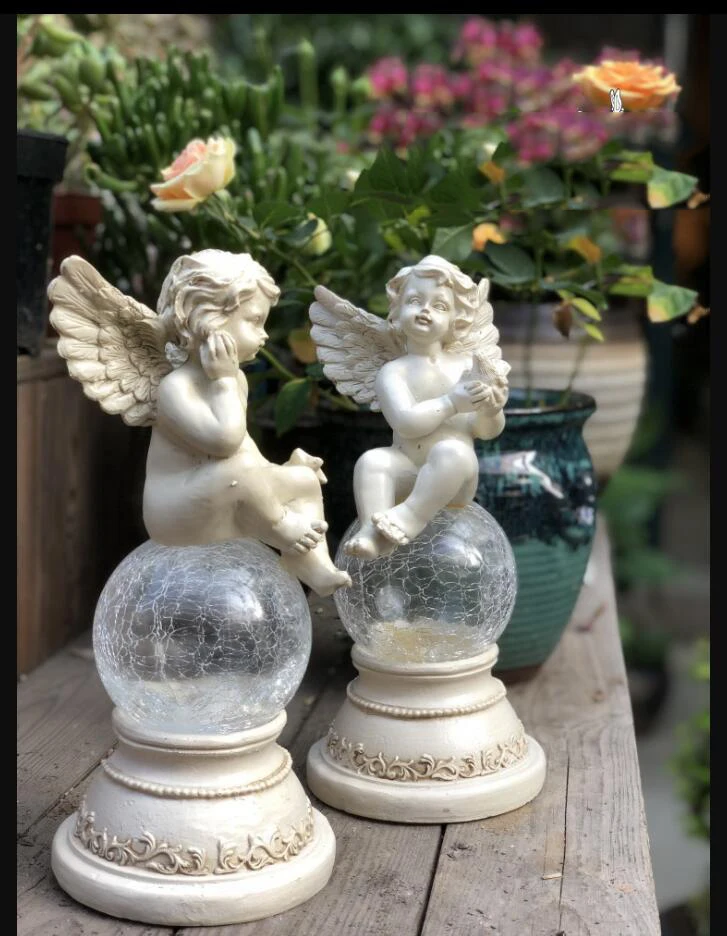 Американский кантри ретро украшения ангелов из смолы для гостиной сада двора