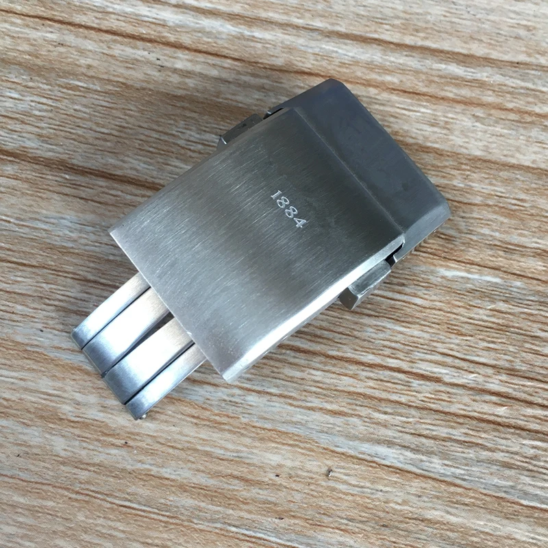 Top Quality 316L 20mm Brushed Silver Black Stainess Steel Buckle For Breitling Rubber Nylon Watchband Clasp lock