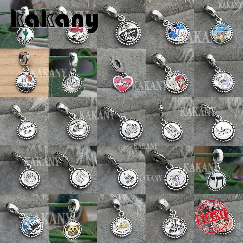 Женская подвеска из серебра 2020 пробы с изображением Милана Рима Гавайского