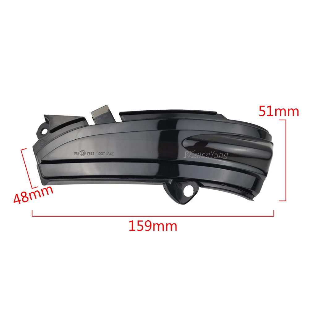 

Car LED Dynamic Turn Signal Light Side Rear View Mirror Sequential Indicator Blinker Lamp For Ford Fusion Mondeo 2013-2018 4th.