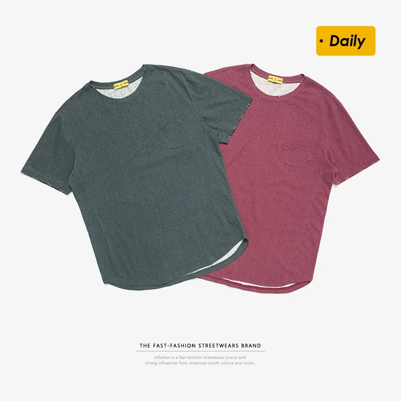 INFLATION Streetwear Mens T shirts Fashion 2020 Trending Funny Short Sleeve Summer Men 100% Cotton | Мужская одежда