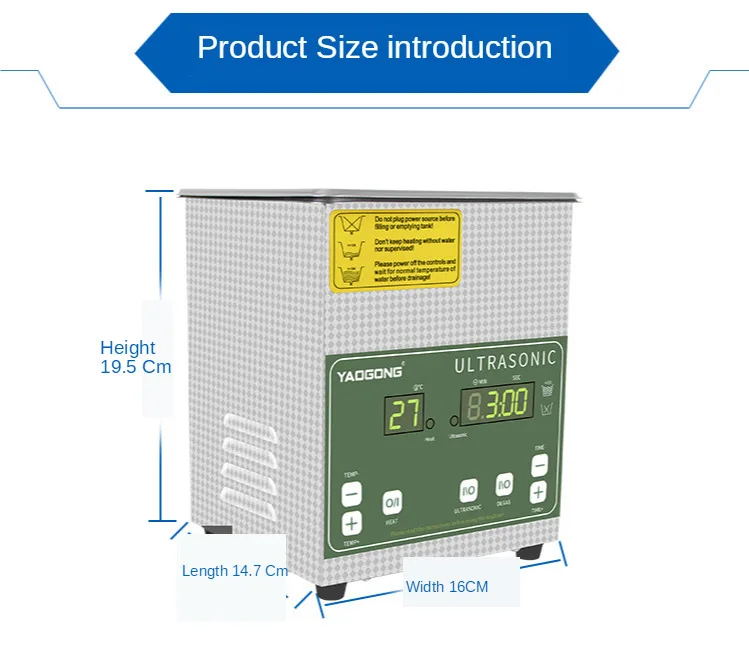 1300 мл большая емкость ультразвуковая очистка машины детали для печатной платы