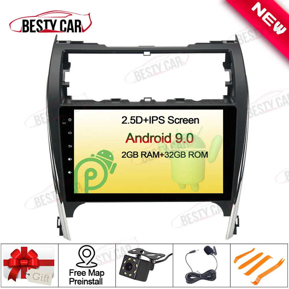 10 1 &quotAndroid 9 0 Автомобильный мультимедийный плеер стерео радио gps навигация для Toyota
