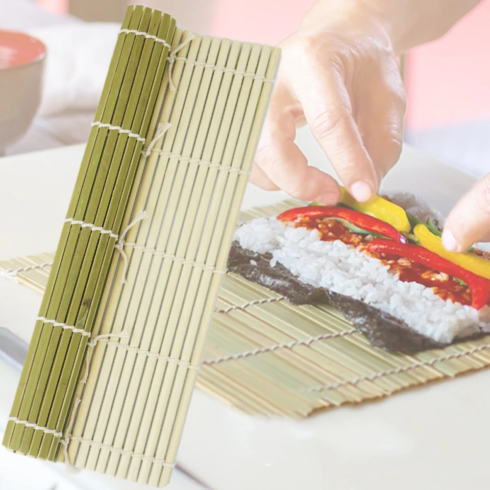 24*24 см инструмент для суши Бамбуковый Коврик Для роллов DIY рисовый онигири ролик