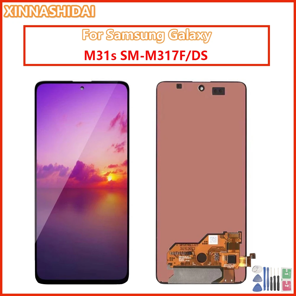 ЖК дисплей 6 5 дюйма для Samsung Galaxy M31s SM M317F M317F/DS с сенсорным экраном и дигитайзером в