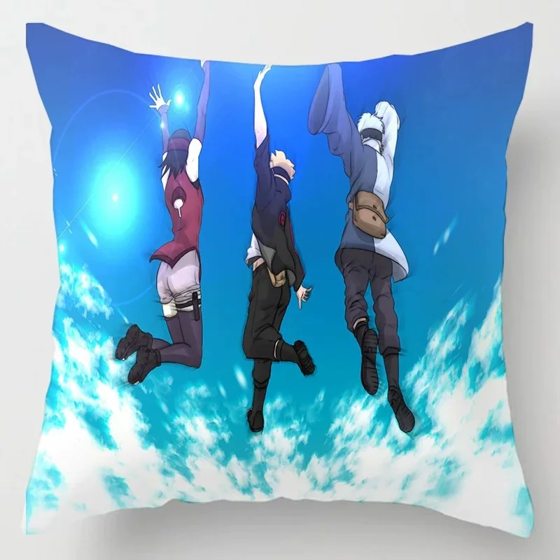 Подушка Какаси 45x45 наволочка для мальчика из японского аниме подушки обнимания