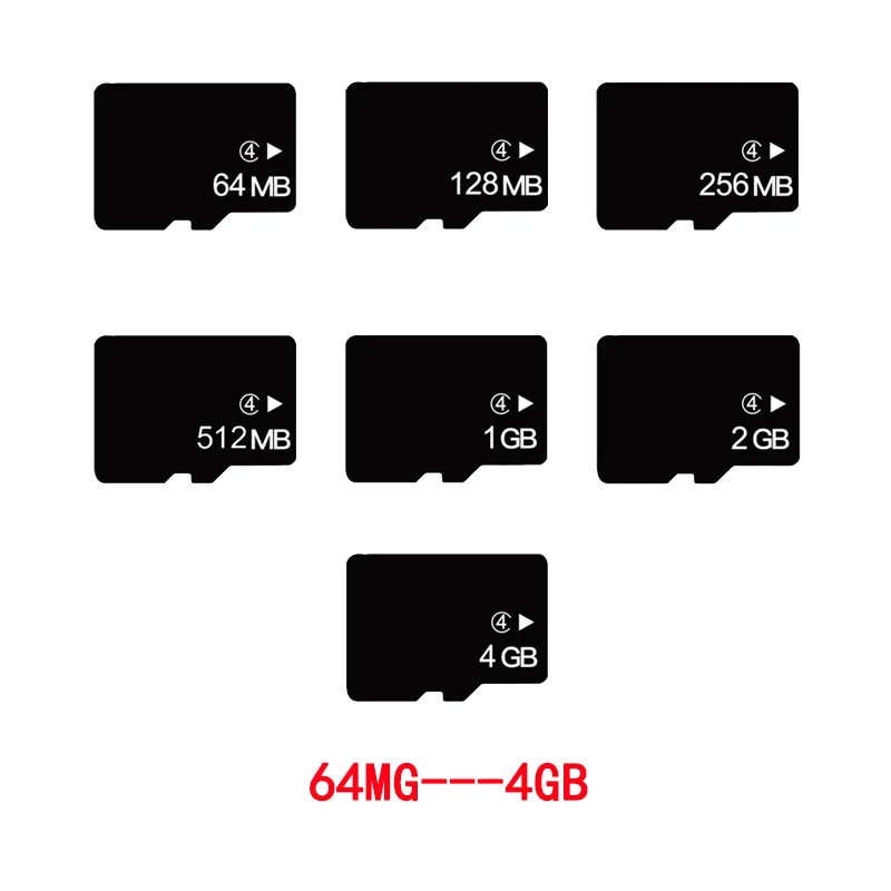 Оригинальная высокоскоростная TF карта 64 Мб 128 МБ 256 512 1 Гб 2 4 Micro SD для смартфонов