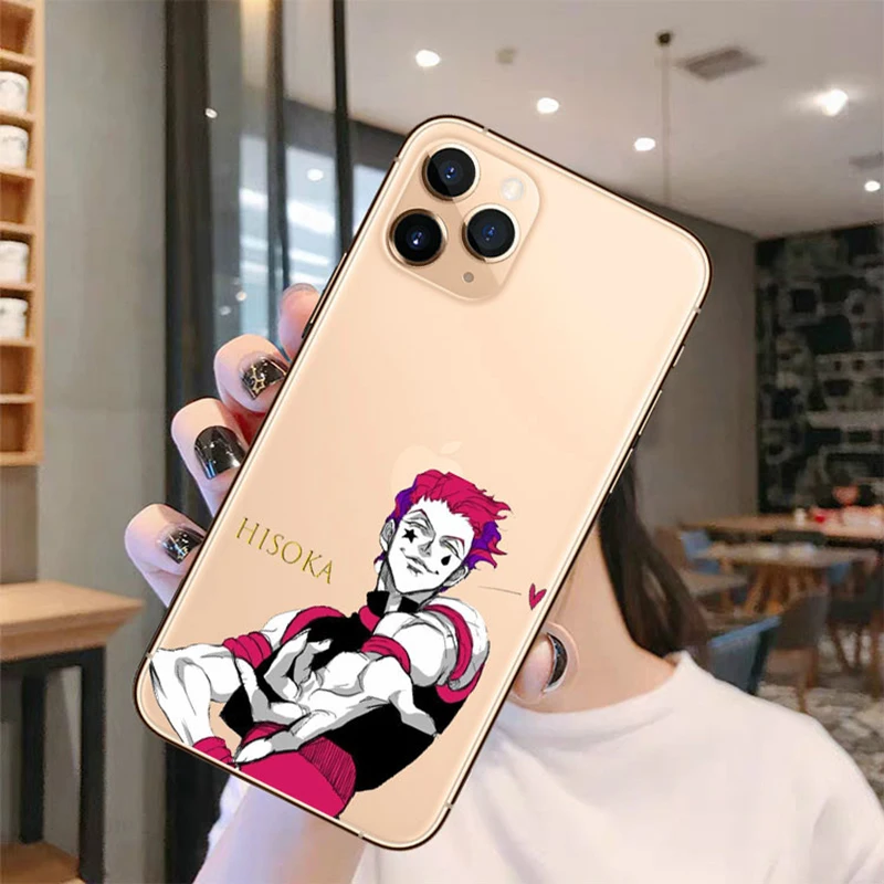 

Hisoka Anime Hunter X hunter Phone Case for iPhone 8 7 6 6s Plus X xr Xs 11 Pro max 5s se silicone Fundas Clear Cover Boy Cases