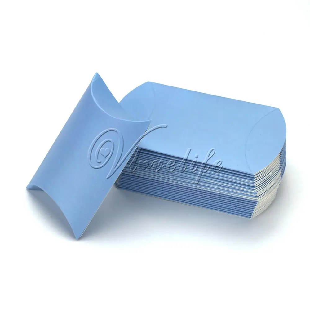 100 шт./лот новый стиль коробка в форме подушки конфет Подарочная для свадьбы