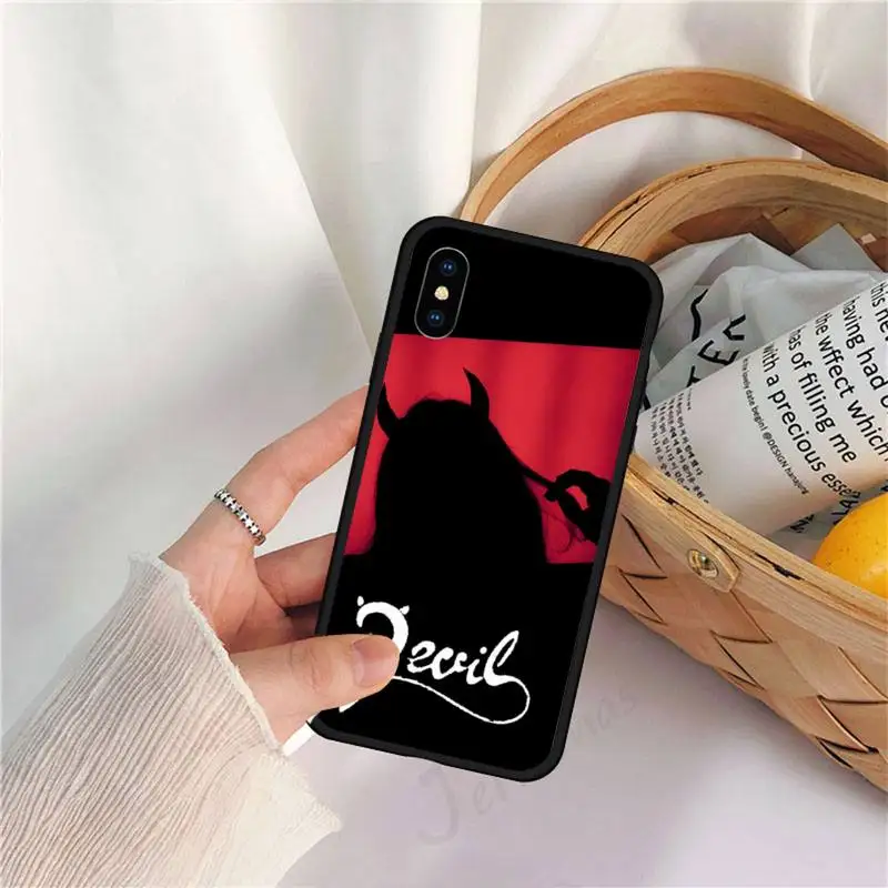 

Sexy Devil woman Phone Case for iPhone 11 12 mini pro XS MAX 8 7 6 6S Plus X 5S SE 2020 XR