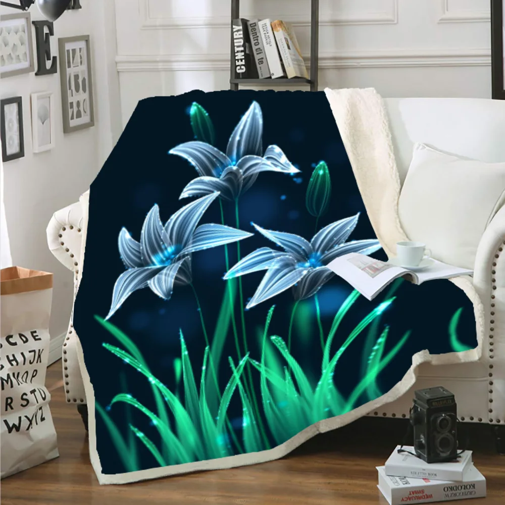 

Фэнтезийное бархатное плюшевое одеяло с узором для девочек, простыня 3D, детское одеяло из шерпы для девочек, диван для путешествий, покрытое...