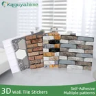Kaguyahime 3D самоклеящаяся наклейка на стену s Водонепроницаемый DIY каменный узор настенная бумага кирпич домашний декор настенная бумага наклейка для гостиной