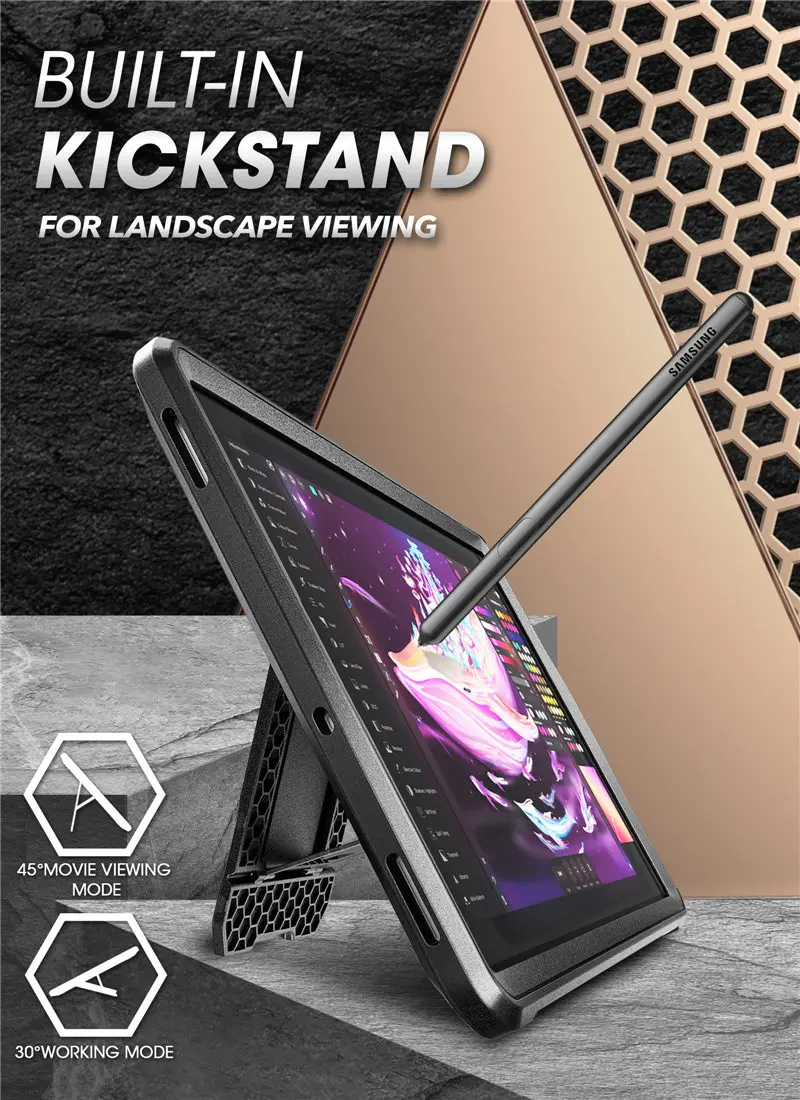 SUPCASE для Galaxy Tab S6 Чехол 10,5 дюймов() SM-T860/T865/T867 UB Pro Прочный чехол со встроенной защитной пленкой
