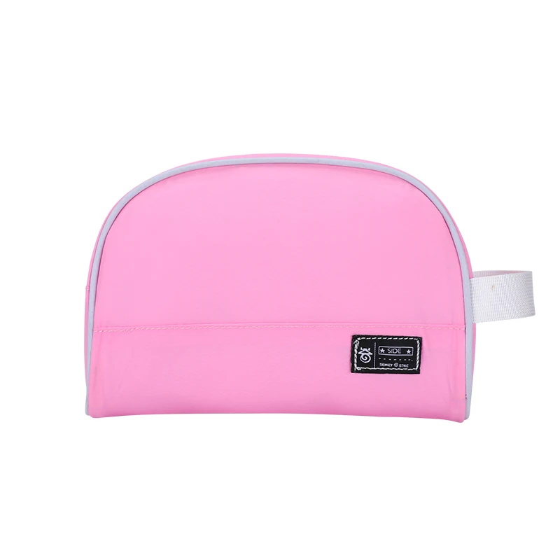 

Women Make Up Bag Large Capacity Waterproof Female Clutches Soft Wristlets Girl Cosmetic Hand Bag Traveling Solid Color Pouches