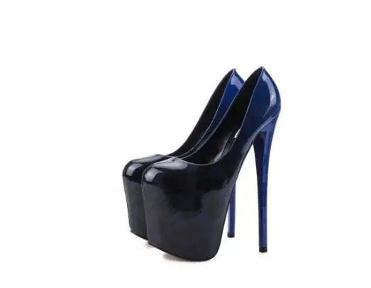 Туфли-лодочки на платформе для трансвеститов; zapatos mujer; модные женские туфли на высоком тонком каблуке 20 см; женские свадебные вечерние туфли-лодочки из лакированной кожи