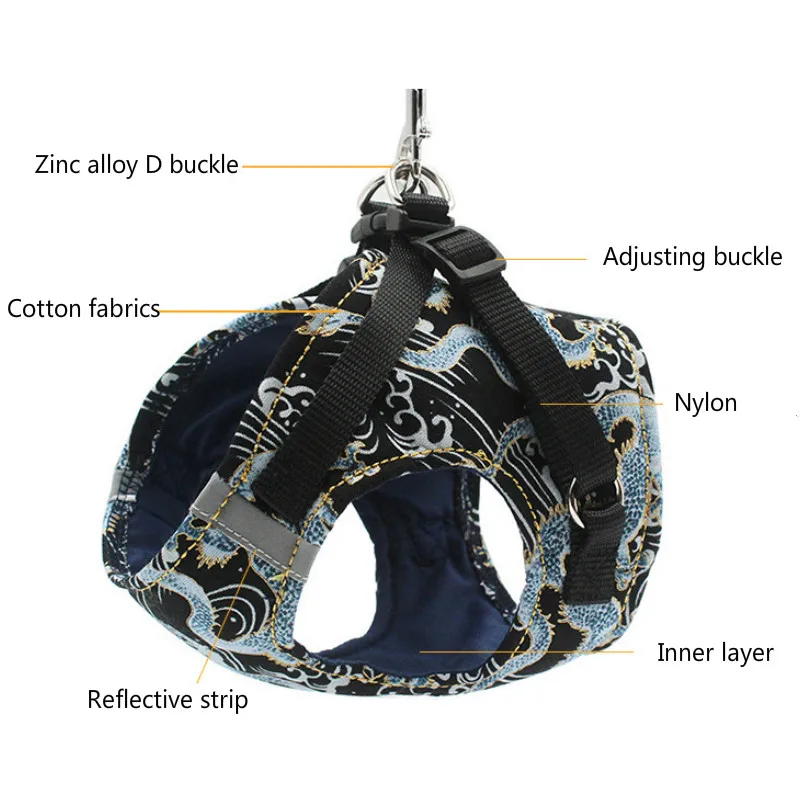 Товары для домашних животных набор поводков собак Светоотражающая шлейка из