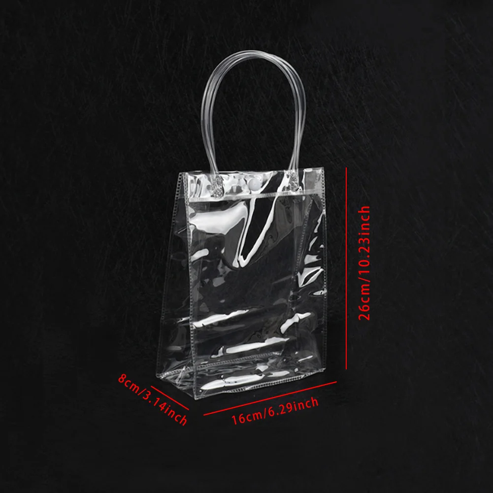 

Handbag Storage Gift Bag Stadium Approved Environmentally Storage Bags 1PC Clear Tote Bag PVC Transparent Shopping Bag