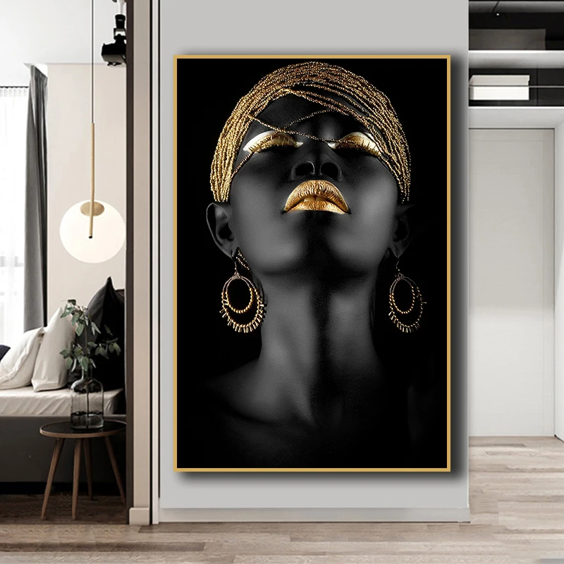Африканские женские картины маслом Печать на холсте художественные принты
