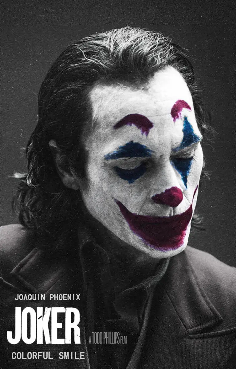 2019 новый фильм Джокер Шелковый плакат шелковая Живопись Декоративная Настенная