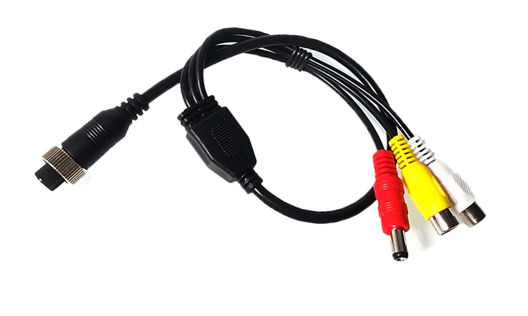 Авиационный Женский к AV RCA DC мощность аудио видео камера адаптер кабель