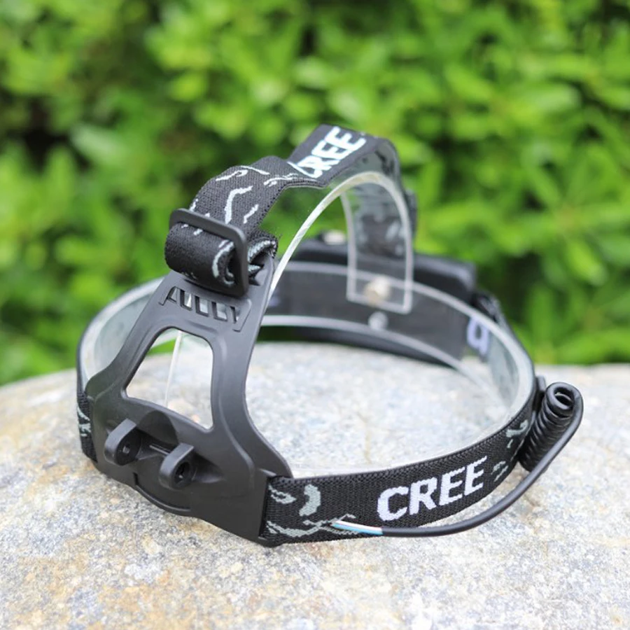 Налобный фонарь светодиодный регулируемый с 3 режимами работы и аккумулятором