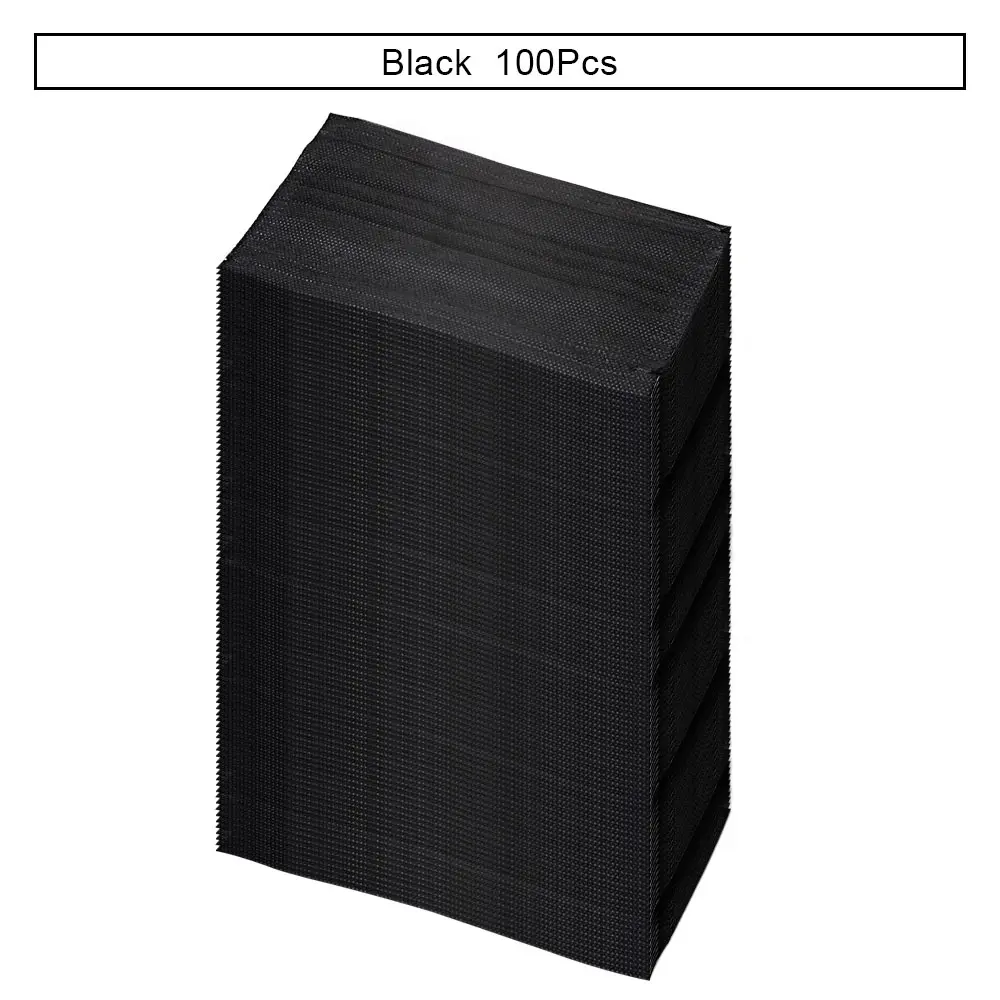 Black 100 Pcs 100 шт./упак. ресниц одноразовые медицинские Стоматологическая маска для лица 3 Слоя Петлю Анти-пыль ветронепроницаемая маска для лица, хирургические нетканые маски для пыли - Цвет: Black 100 Pcs