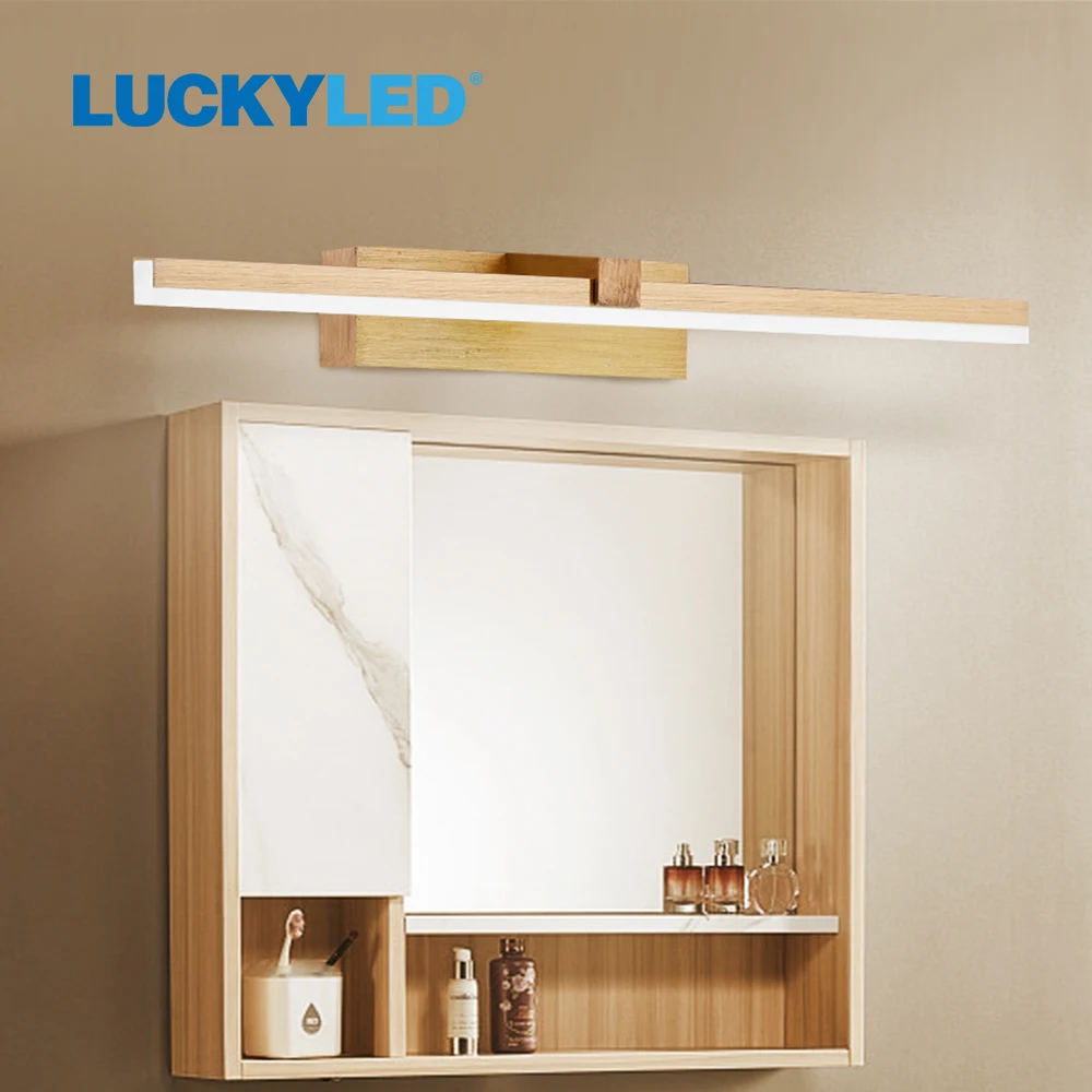 aliexpress - LUCKY LED Wall Lamp Bathroom Mirror Light 220v 110V 8W 12W Led Wall Light Waterproof Vanity Light Fixtures for Home Living Room