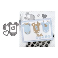 baby clothes milk bottle heart metal cutting dies scrapbooking stencil knife mould blade punch model craft decoration template