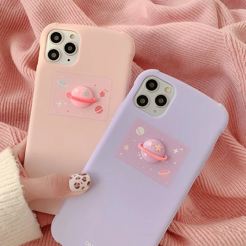 Милый чехол для телефона с изображением космоса Луны планеты iPhone 11 Pro Max XR Xsmax X Xs 7