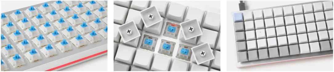 ID75 Горячая замена Pcb Rgb клавиатура комплект QMK75keys Tpye-c для Clavier Gamer Серебристый Серый Черный Фиолетовый Синий механическая клавиатура