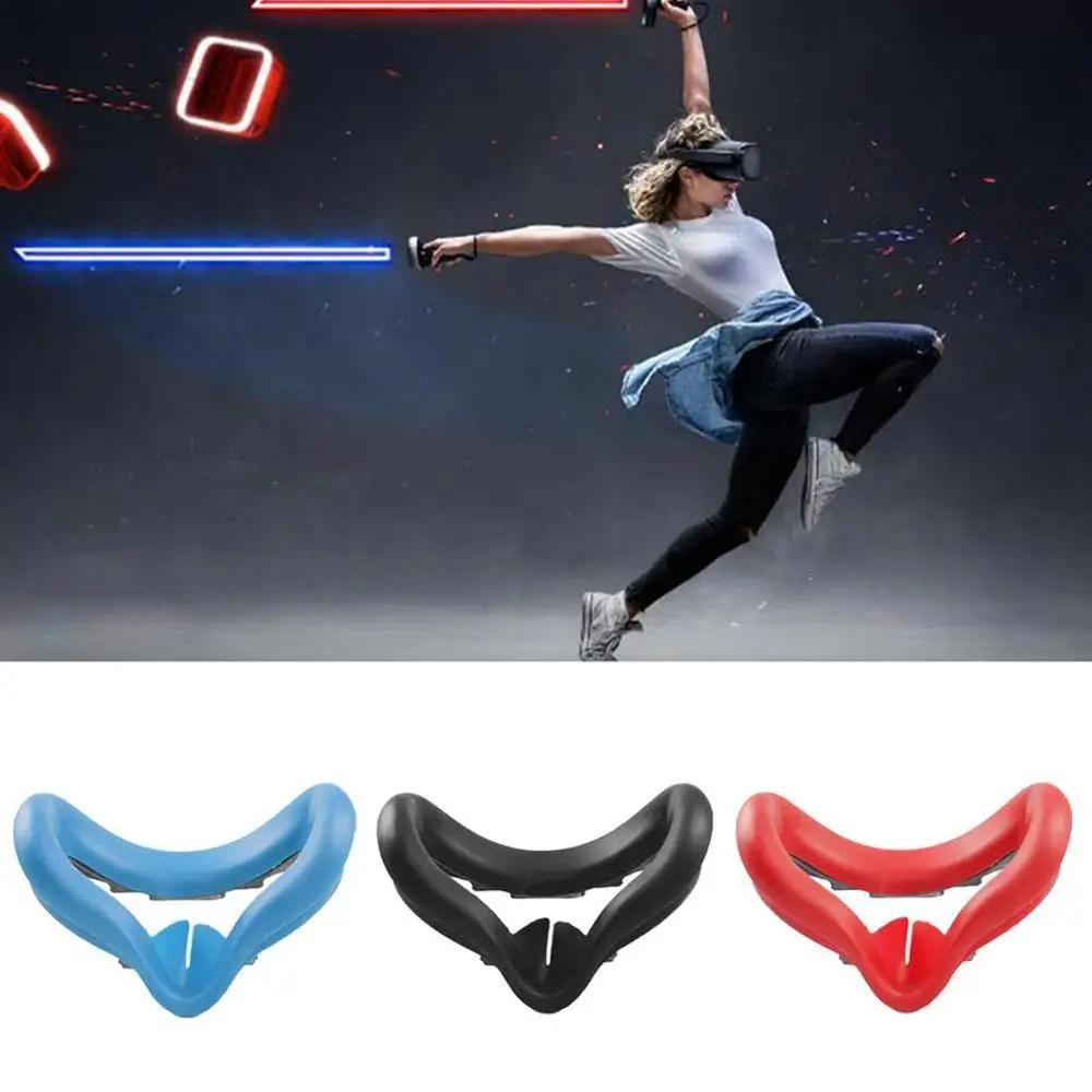 

Silicone Face Cover Case Replacement Eye Mask Pad Cover For Oculus Quest 2 VR Headset Virtual Reality Face Cushion Accessories