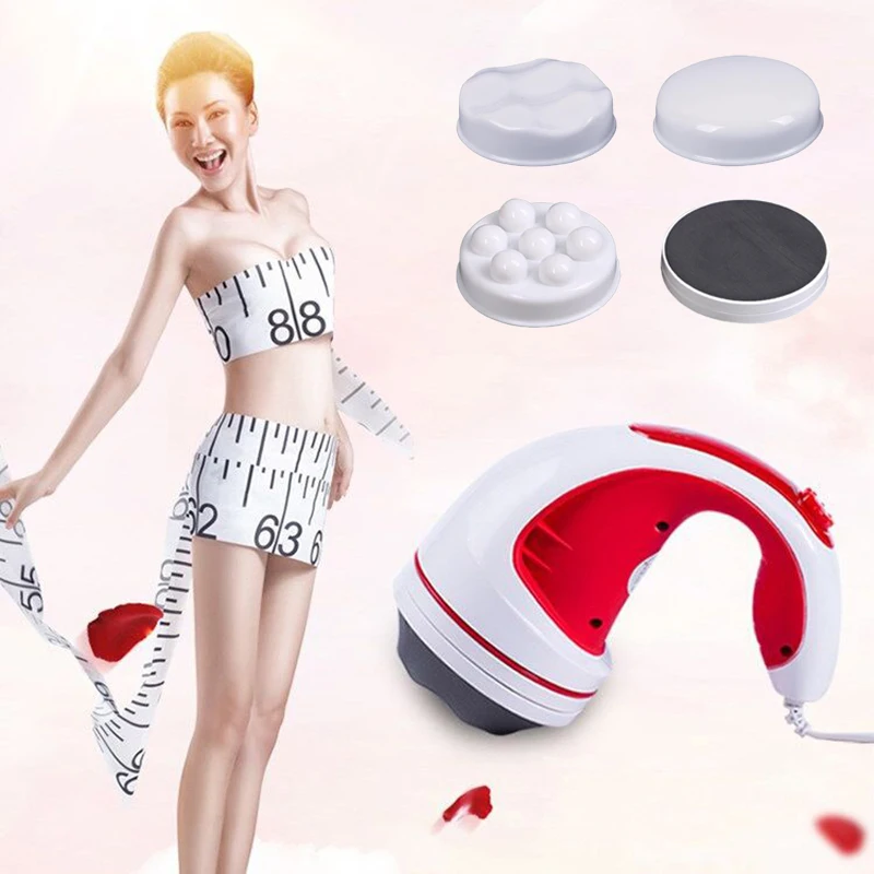 売る ボディ痩身saudeマッサージリラックス電気体重損失機器ハンドヘルド振動マッサージこするプッシュセルライトmasaje