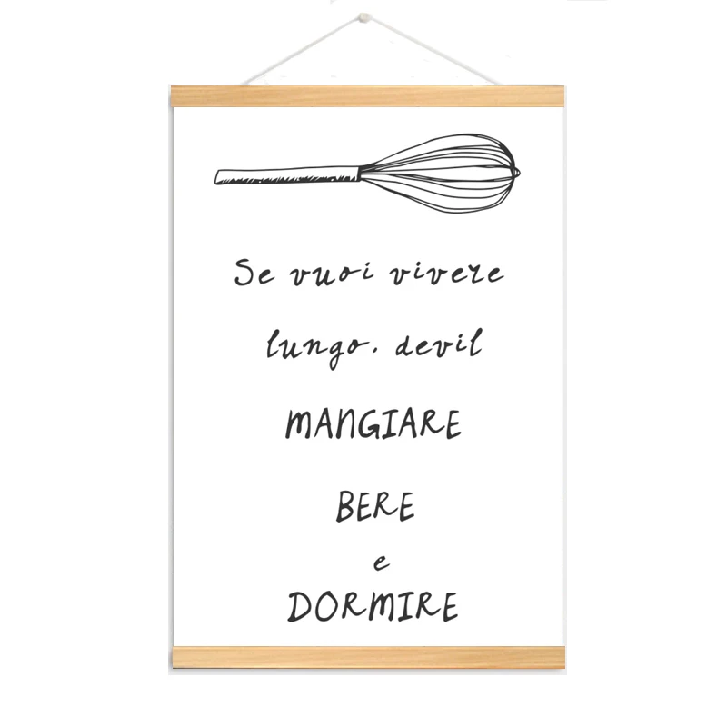 Подвесной постер с 3 панелями и деревянными рамками Минималистичная картина