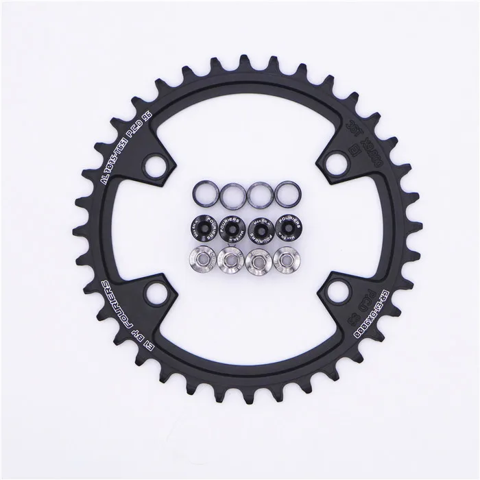 black 36T FOURIERS MTB горный велосипед один узкий широкий 11 скоростей велосипед цепное кольцо для M7000/M8000 - Цвет: black 36T