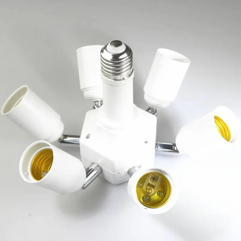 

7 in 1 Light Bulbs Socket Adapter Splitter, Standard Lamp Holder Base Converter Dropshipping