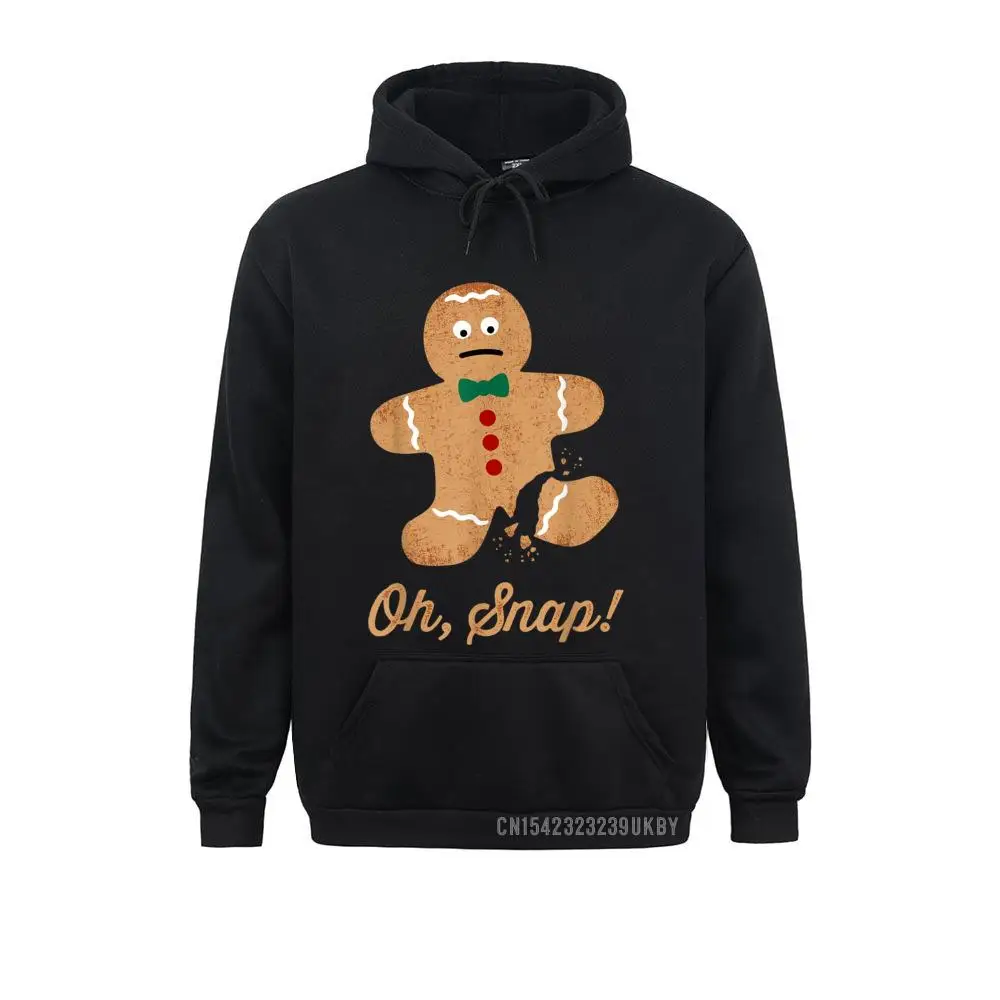 

Casual Oh Snap Gingerbread Man Funny Christmas Hoody Men Sweatshirts High Quality Winter Long Sleeve Hoodies Clothes