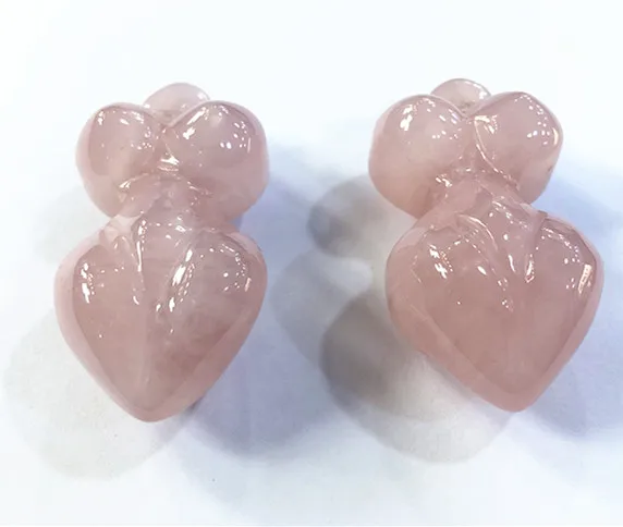 Подлинная Подвеска из розового кварца оптовая продажа розовые кварцевые