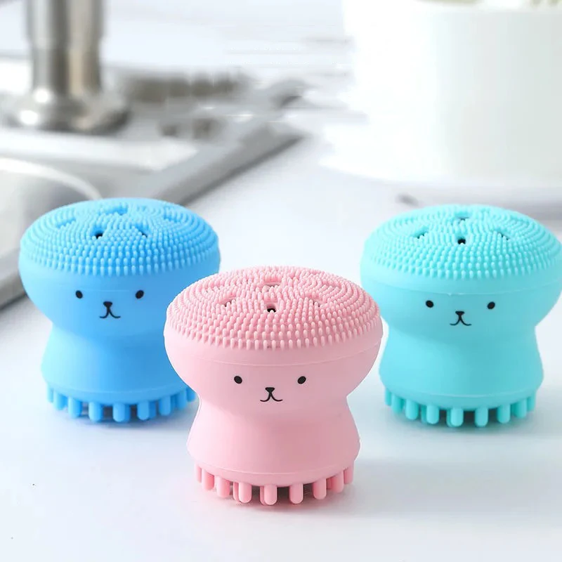 

Silicone Cleaning Brush, Dishwashing Ball, Non-Stick Oil Household Fruit and Vegetable Cleaning Ball, Multi Kitchen Artifact