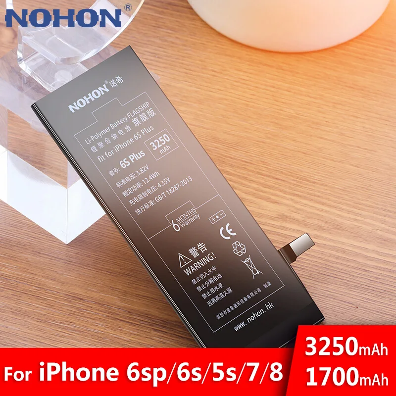 NOHON батарея для Apple iPhone 6S Plus 7 8 5S 5C iPhone7 iPhone8 7G 8G Замена акумуляторная высокой