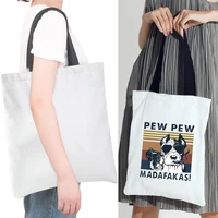 womens shopper shopping bags wide rope shoulder tote bag printed fabric reusable beach canvas harajuku handbags