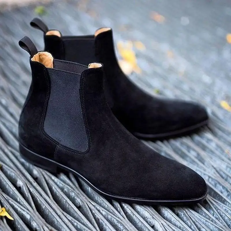 

New Arrival Zapatos De Hombre Fashion Stylish Formal Chelsea Shoes Male Wedding Dress Luxury Bussiness Shoes for Men HB159
