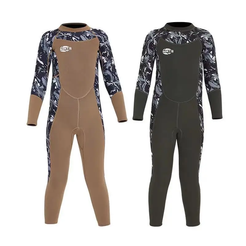 2021 Kids Boys Neoprene 2.5mm Diving Suit Swimwear Long Surfing Swimsuit Wet For | Спорт и развлечения